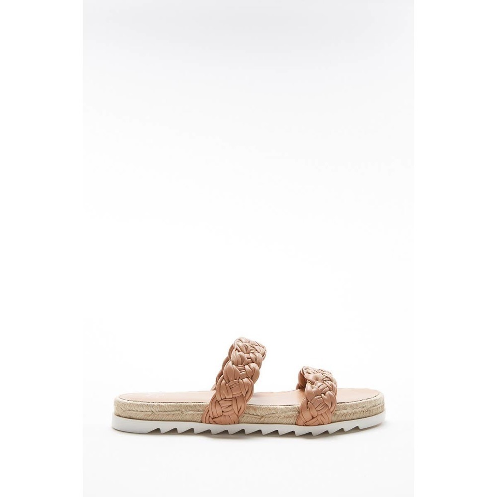 Marc Fisher Jaimee Espadrille Slide Sandal In Mac… - image 4